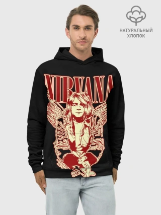 Худи мужской база хлопок / Nirvana