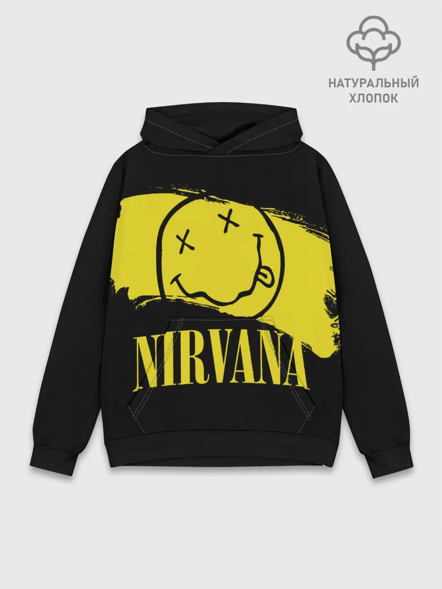 Худи мужской база хлопок / Nirvana