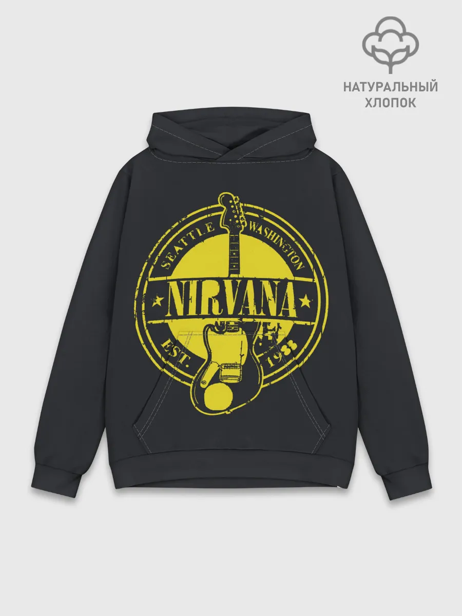 Худи мужской база хлопок / Nirvana