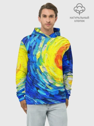 Худи мужской база хлопок / КРАСКИ ВАНГОГА