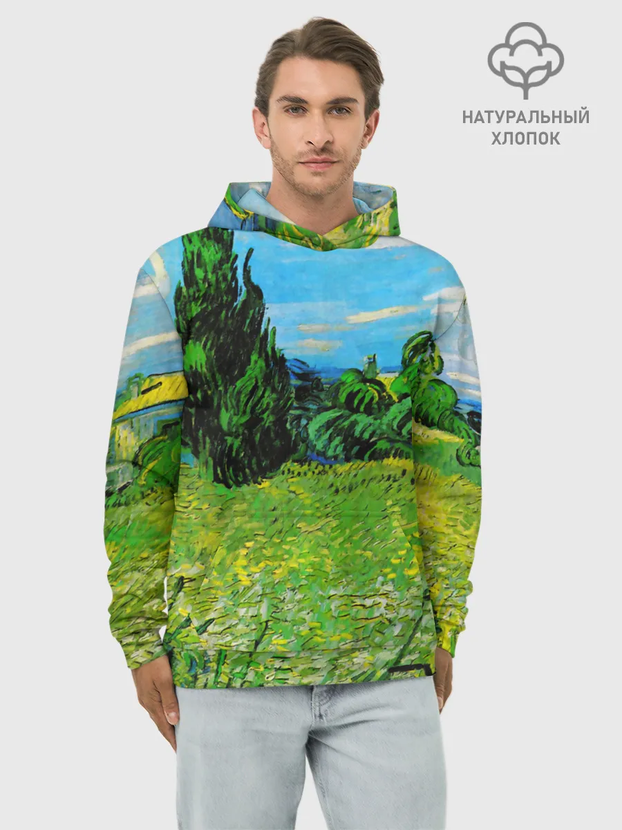 Худи мужской база хлопок / ВАНГОГ