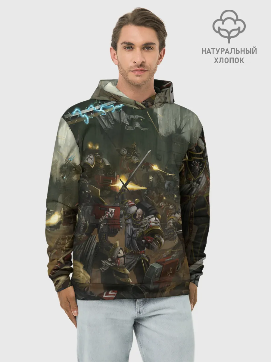 Худи мужской база хлопок / WARHAMMER 40K