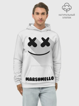 Худи мужской база хлопок / РЮКЗАК MARSHMELLO