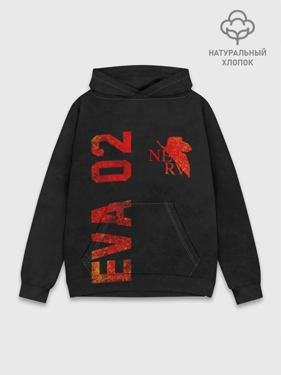 Худи мужской база хлопок / Eva 02