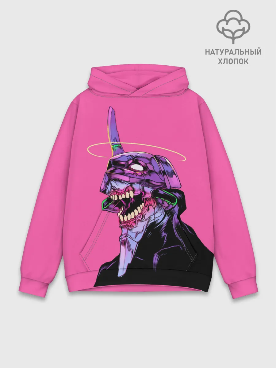 Худи мужской база хлопок / Монстр Евангелион