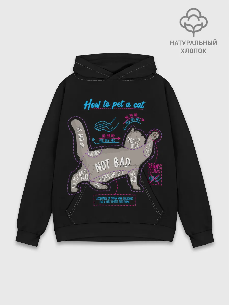 Худи мужской база хлопок / Как погладить кошку