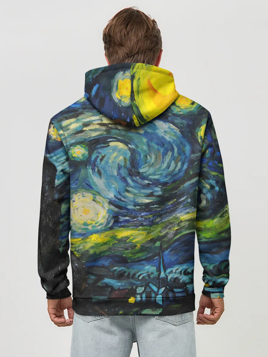 Худи мужской база хлопок / ЗВЕЗДНАЯ НОЧЬ