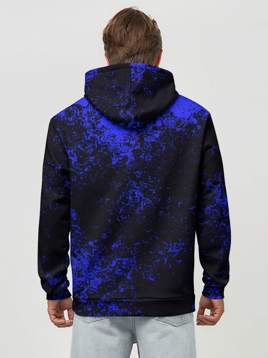 Худи мужской база хлопок / БРЫЗГИ КРАСОК