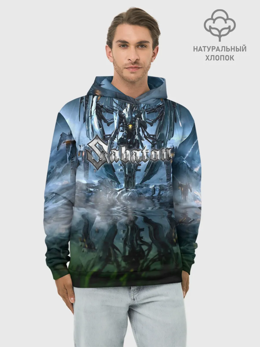 Худи мужской база хлопок / Sabaton
