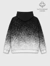 Худи мужской база хлопок / BLACK AND WHITE ABSTRACTION