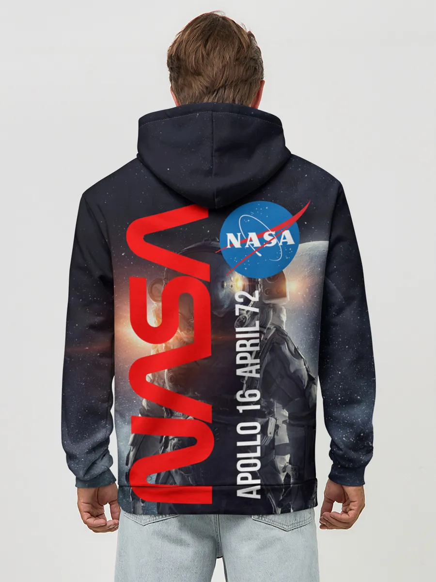 Худи мужской база хлопок / Nasa Apollo 16