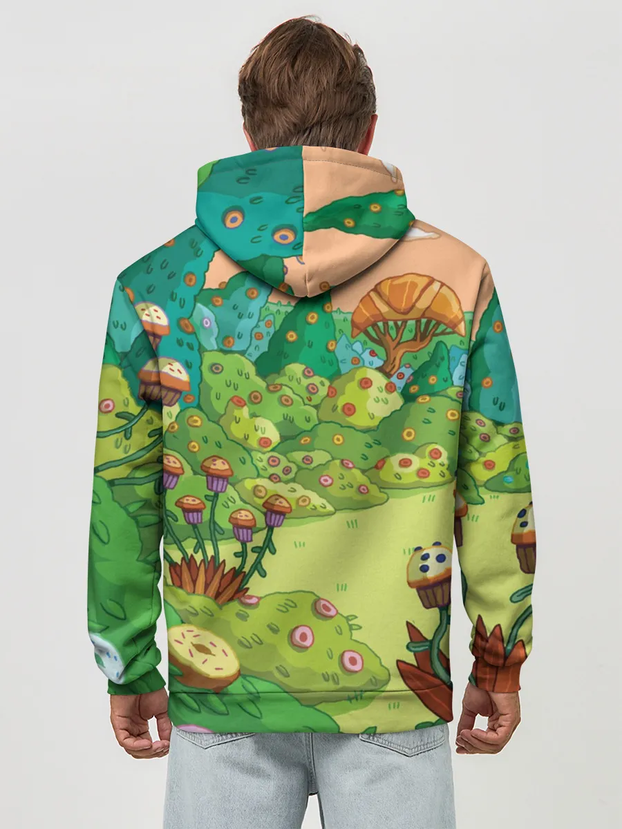 Худи мужской база хлопок / Ливнерог и Джейк