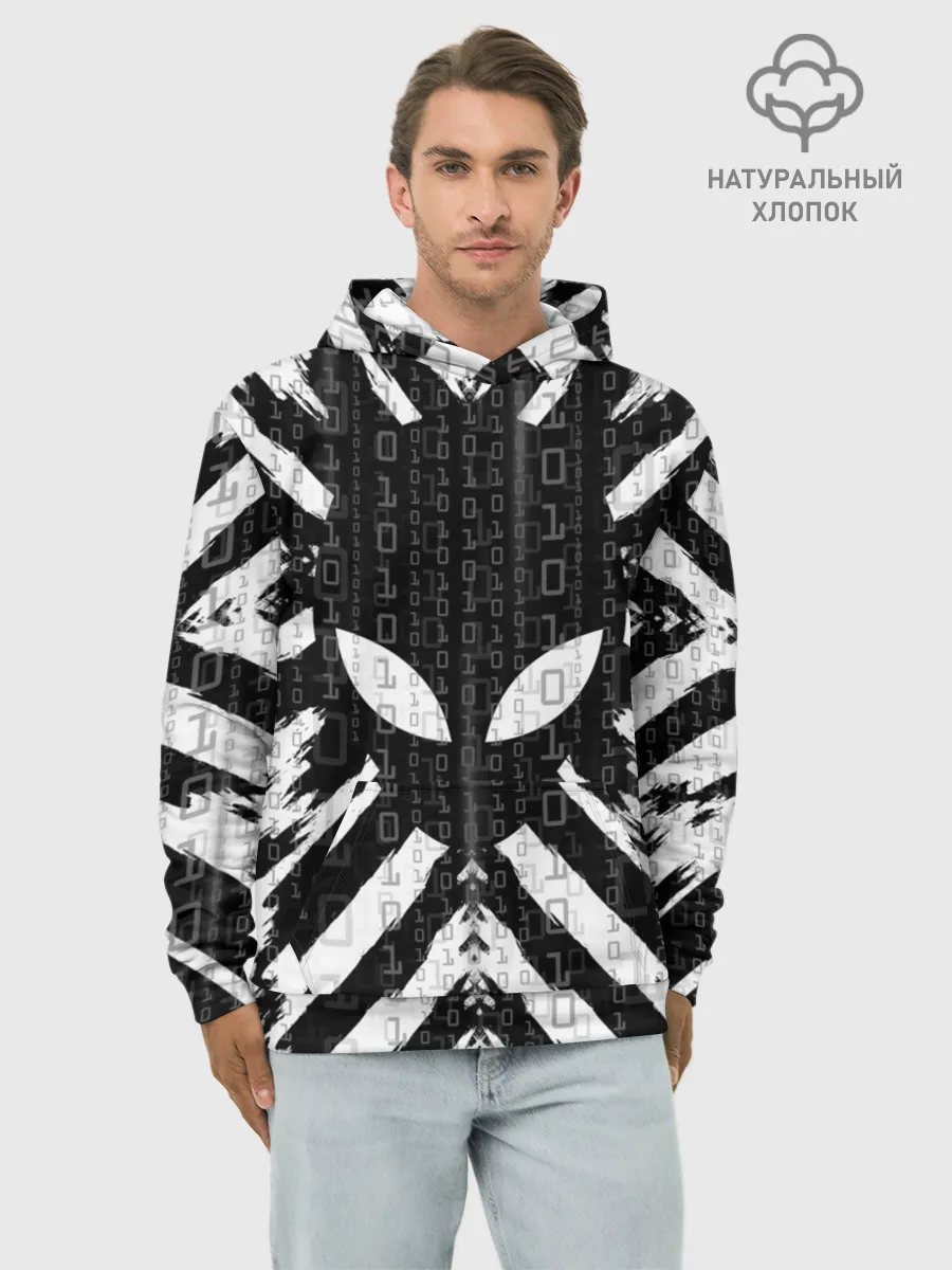 Худи мужской база хлопок / Alien