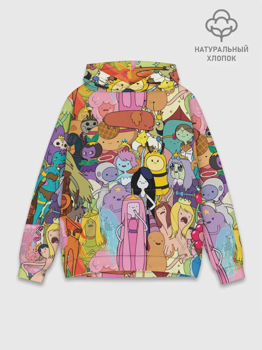 Худи мужской база хлопок / Adventure time