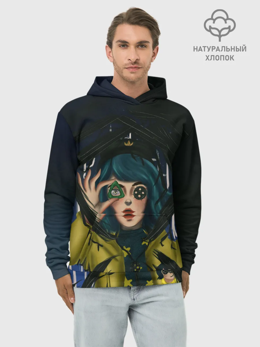 Худи мужской база хлопок / Coraline