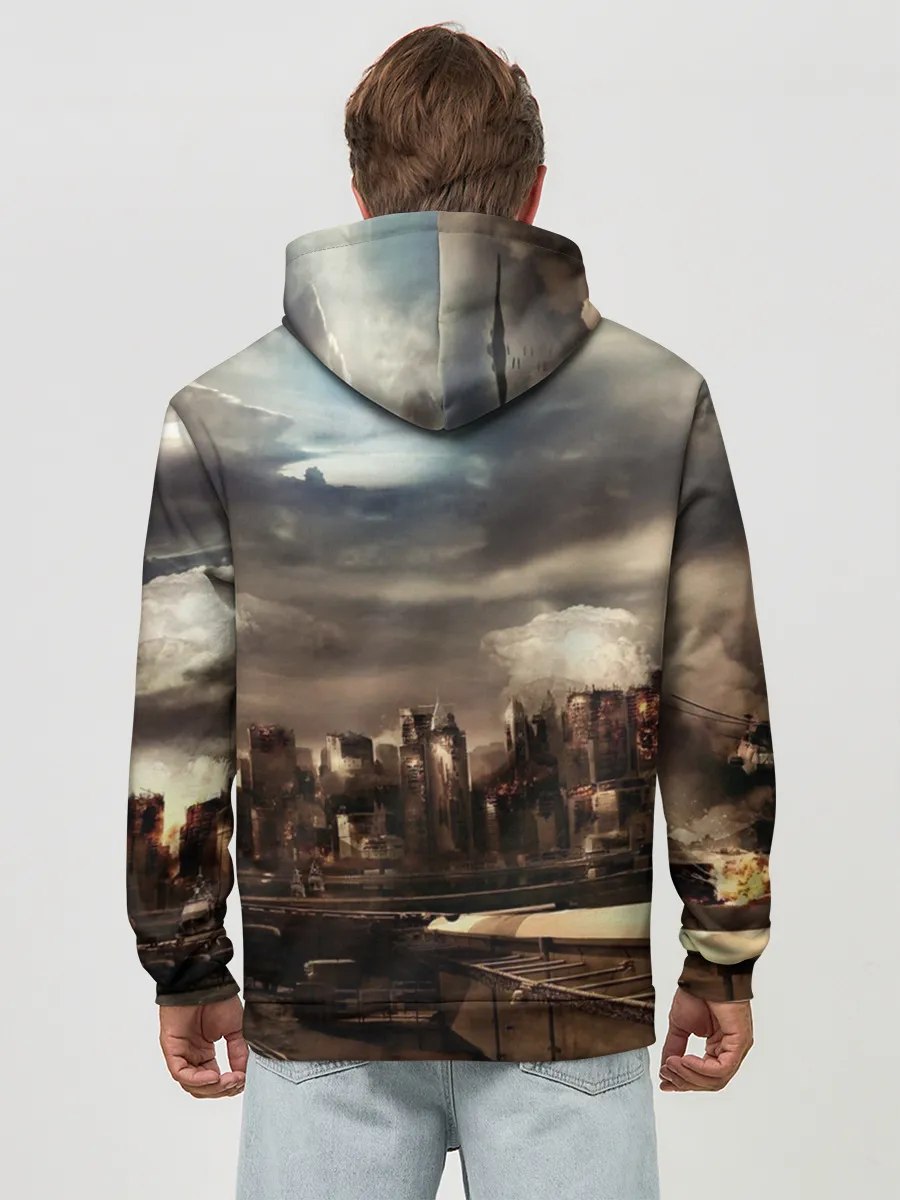 Худи мужской база хлопок / Sabaton