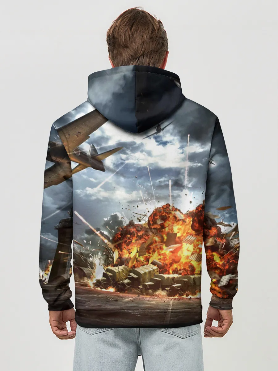 Худи мужской база хлопок / Sabaton