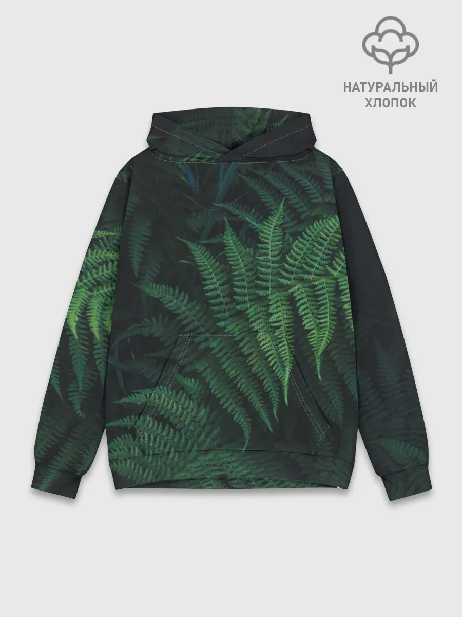 Худи мужской база хлопок / Листья