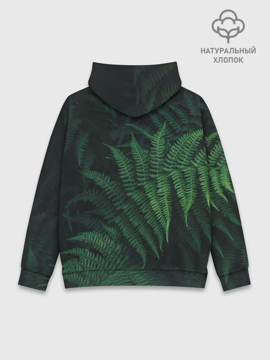 Худи мужской база хлопок / Листья