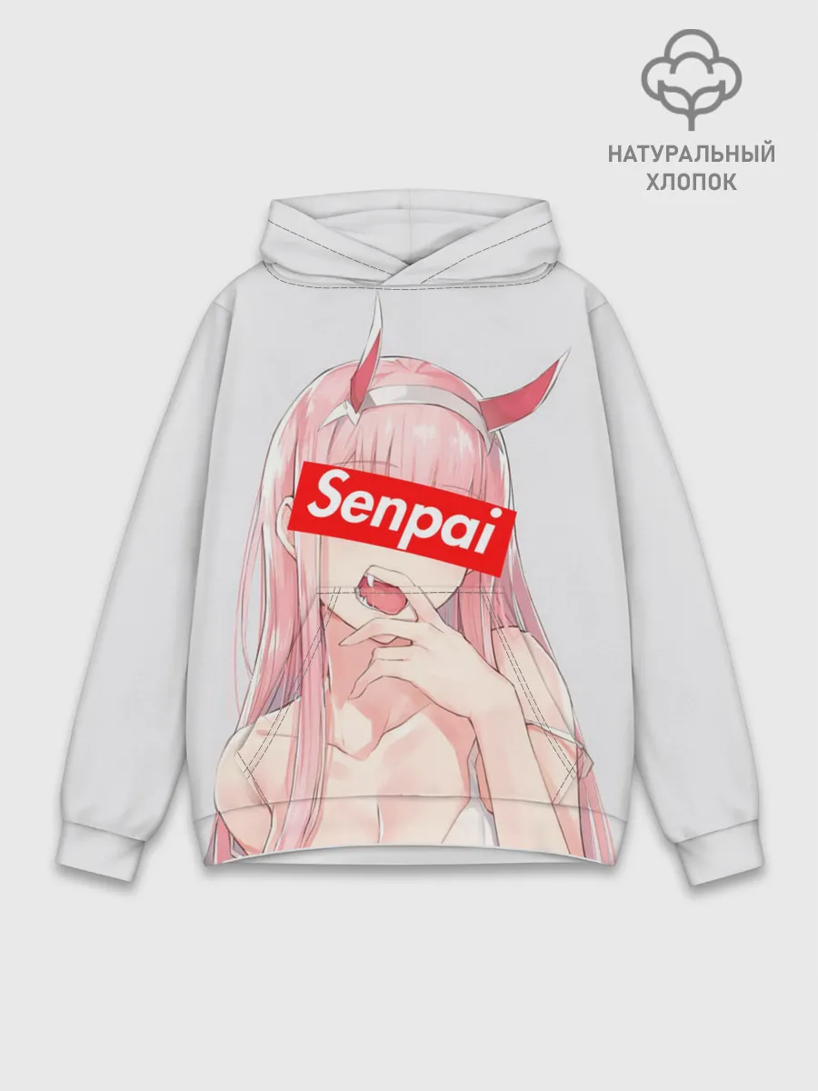 Худи мужской база хлопок / Senpai 02