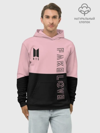 Худи мужской база хлопок / BTS Fake Love