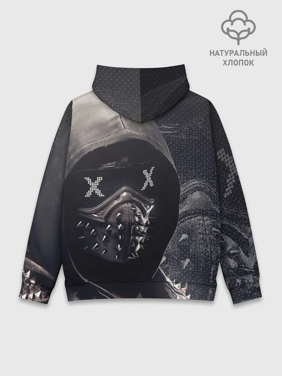 Худи мужской база хлопок / WATCH DOGS