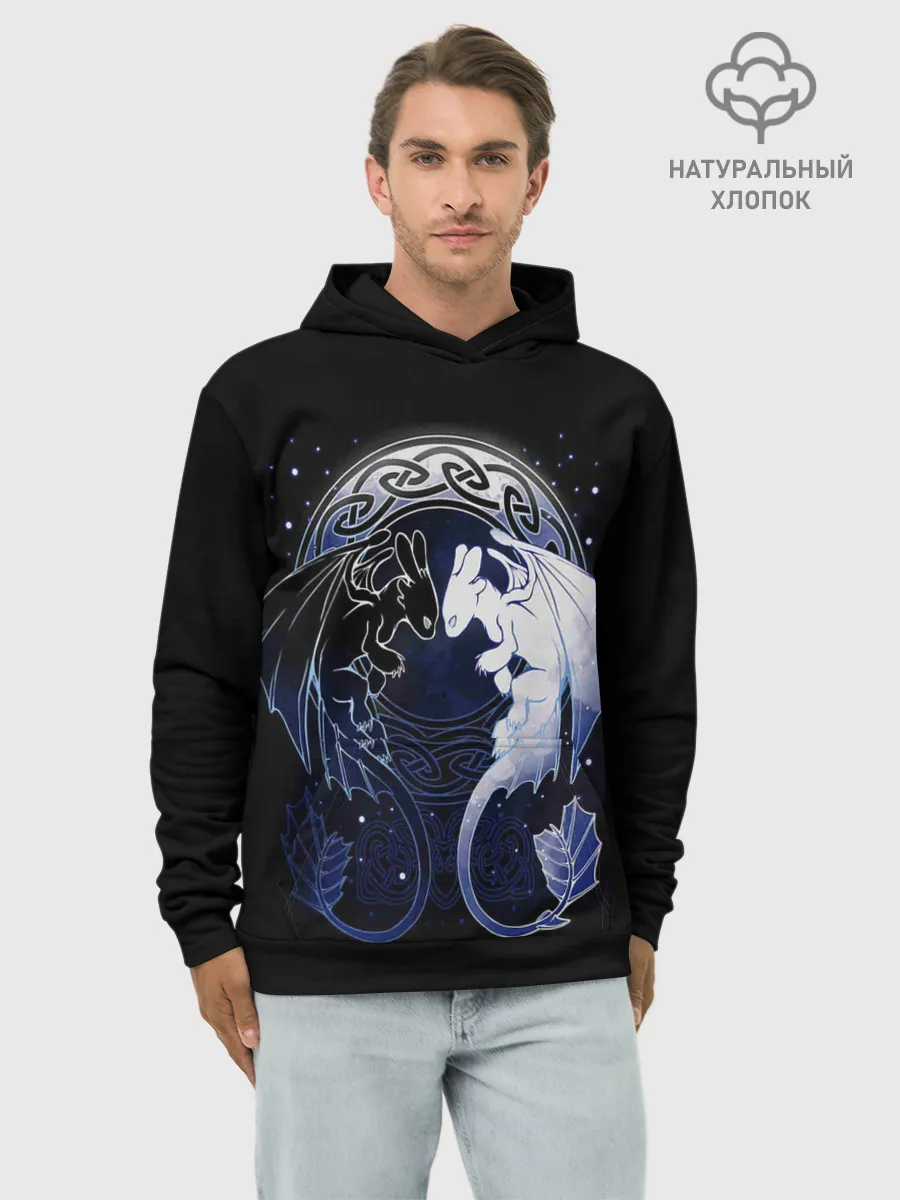 Худи мужской база хлопок / Как приручить дракона