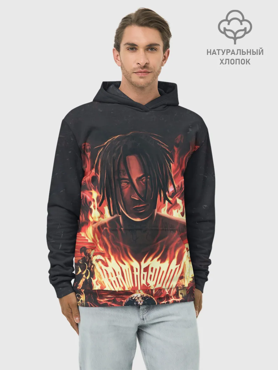 Худи мужской база хлопок / KIZARU - Karmageddon