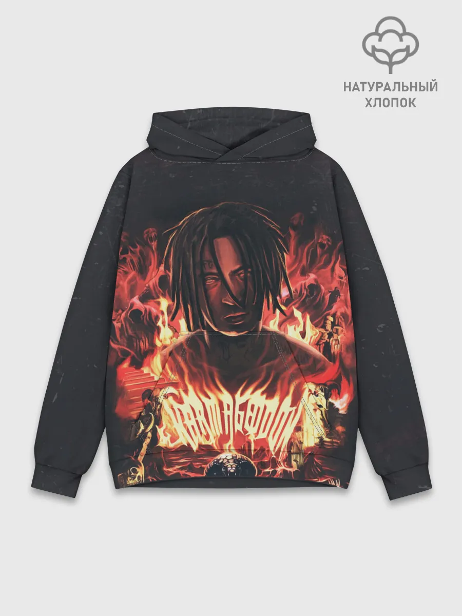 Худи мужской база хлопок / KIZARU - Karmageddon