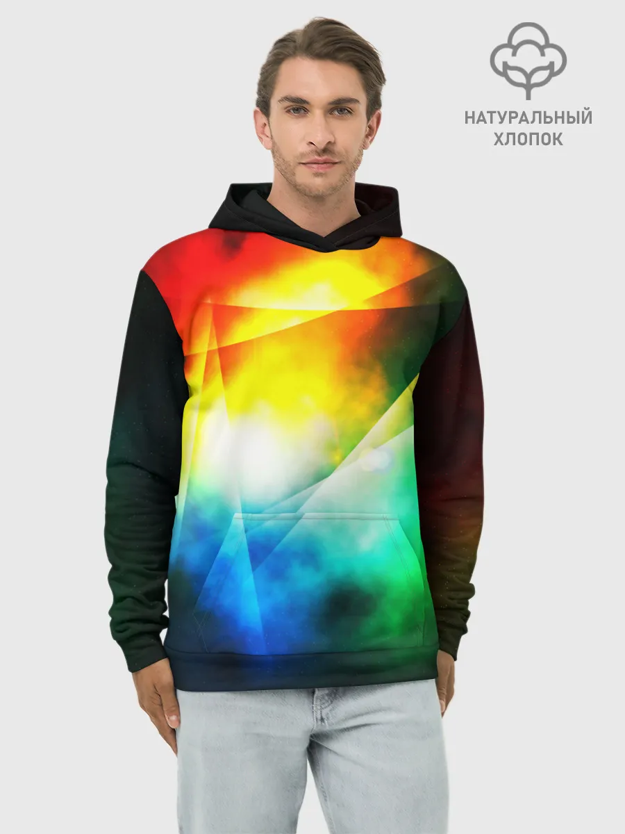 Худи мужской база хлопок / КРАСКИ КОСМОСА
