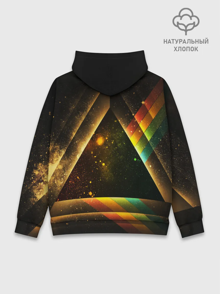 Худи мужской база хлопок / КОСМОС НЕОН
