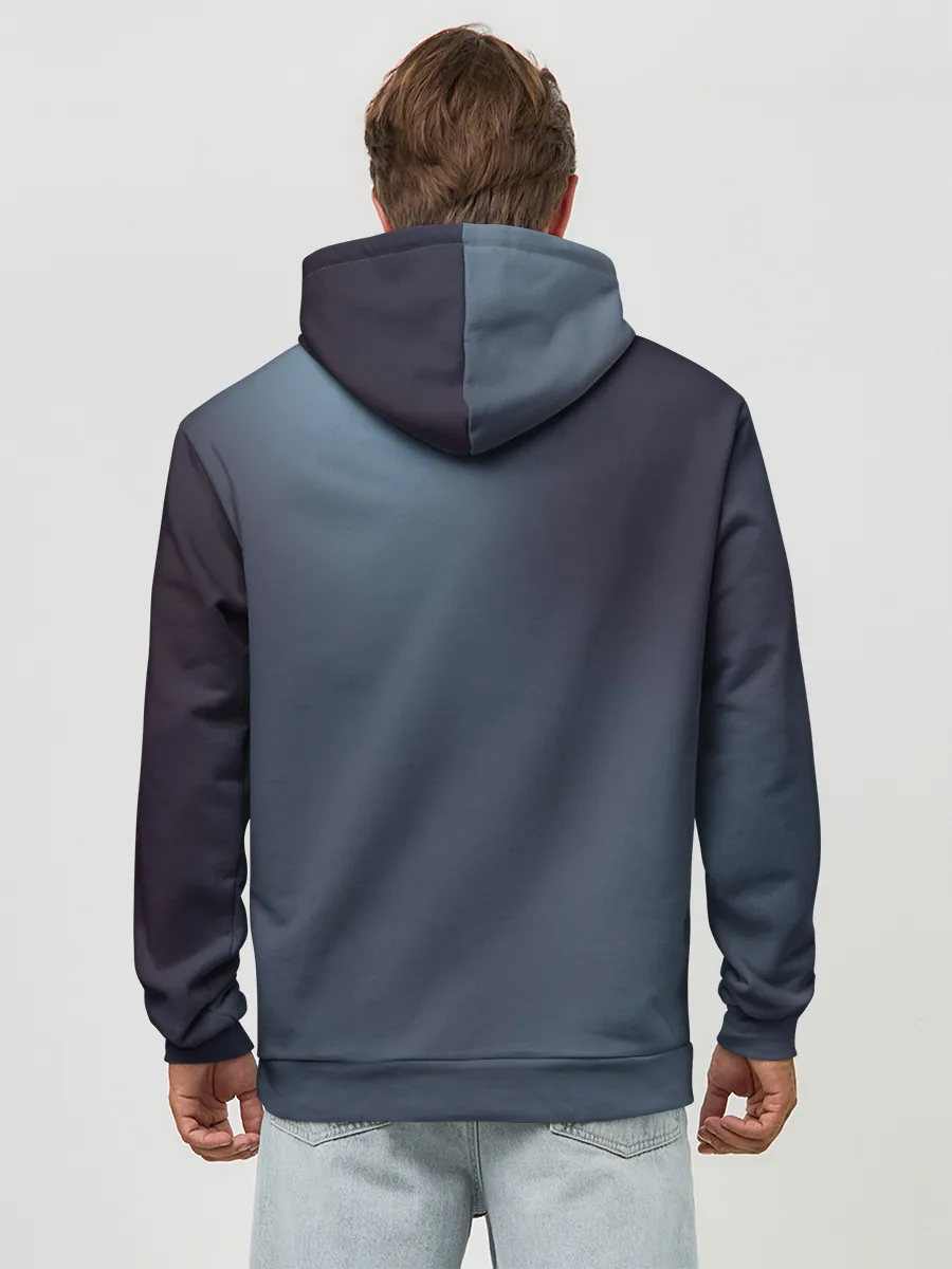 Худи мужской база хлопок / ТИГР В СУМЕРЕЧНОМ ЛЕСУ