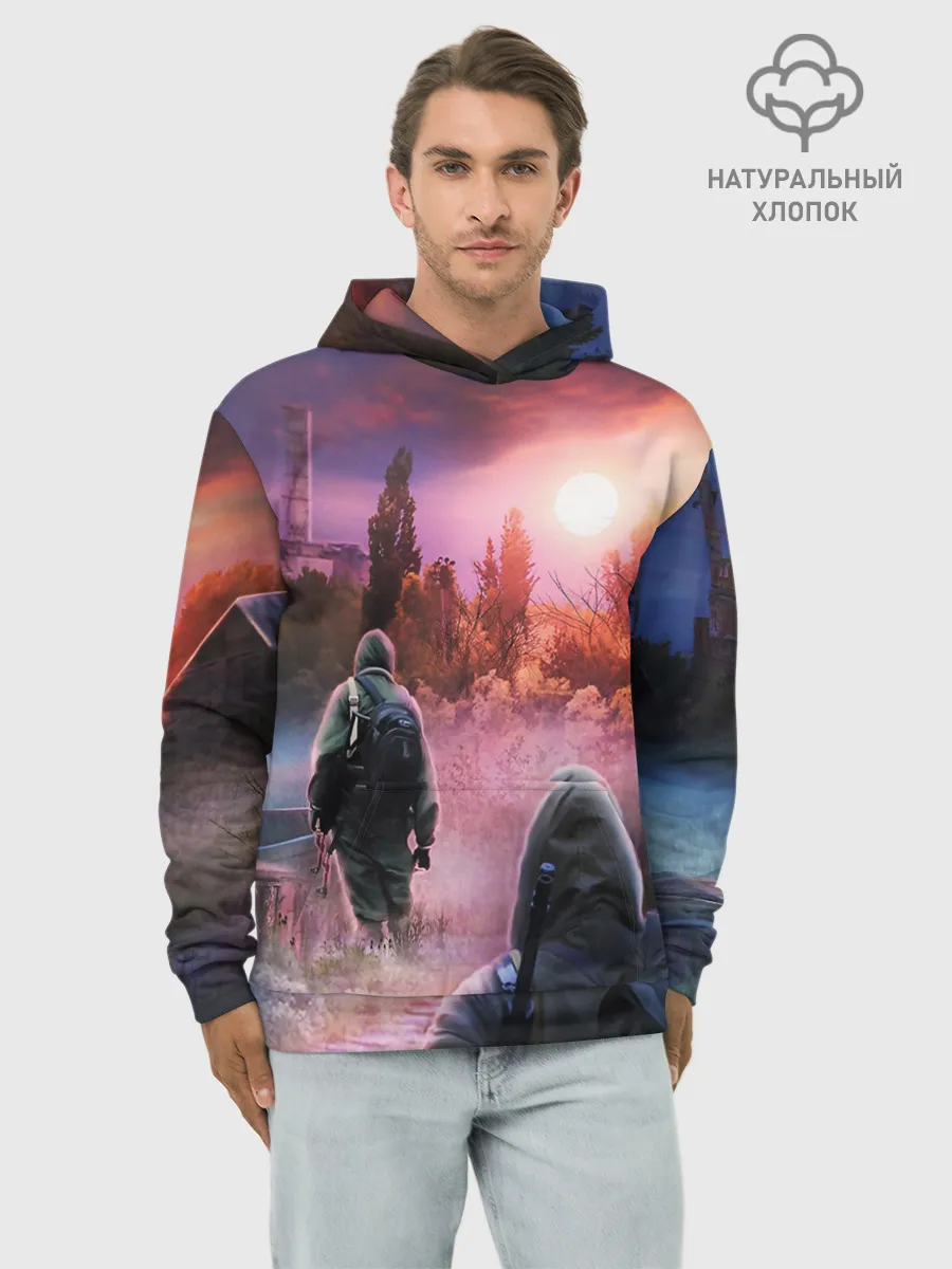 Худи мужской база хлопок / STALKER
