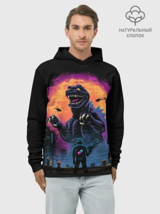 Худи мужской база хлопок / Разборки в Токио