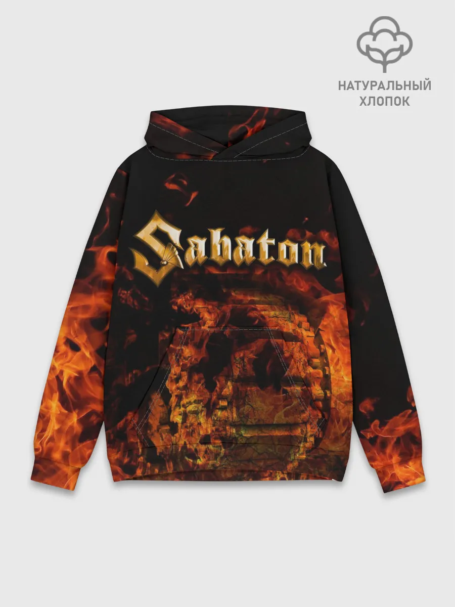 Худи мужской база хлопок / Sabaton