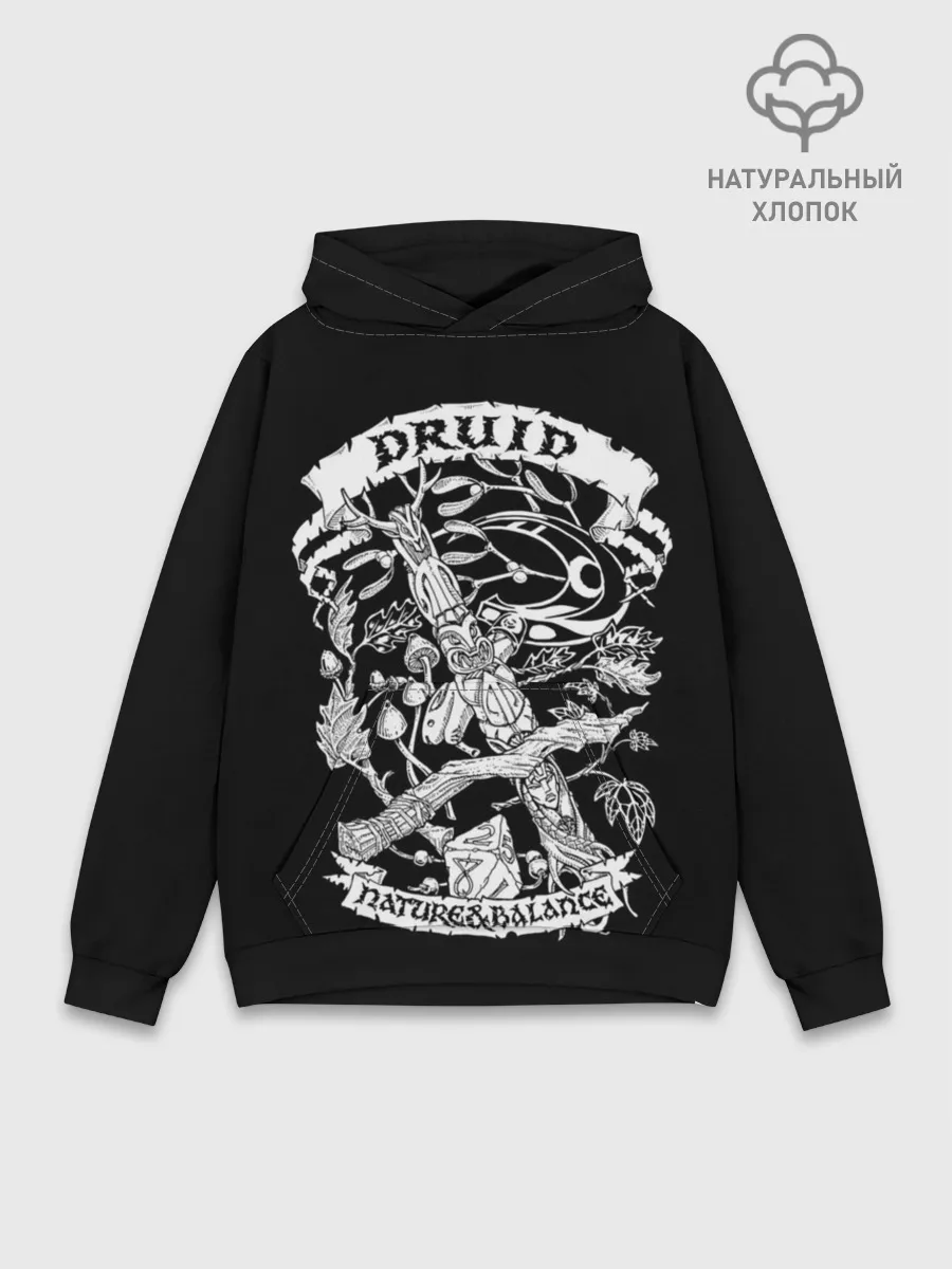 Худи мужской база хлопок / Druid