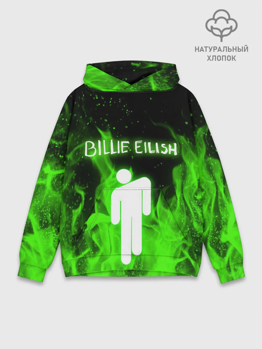 Худи мужской база хлопок / BILLIE EILISH