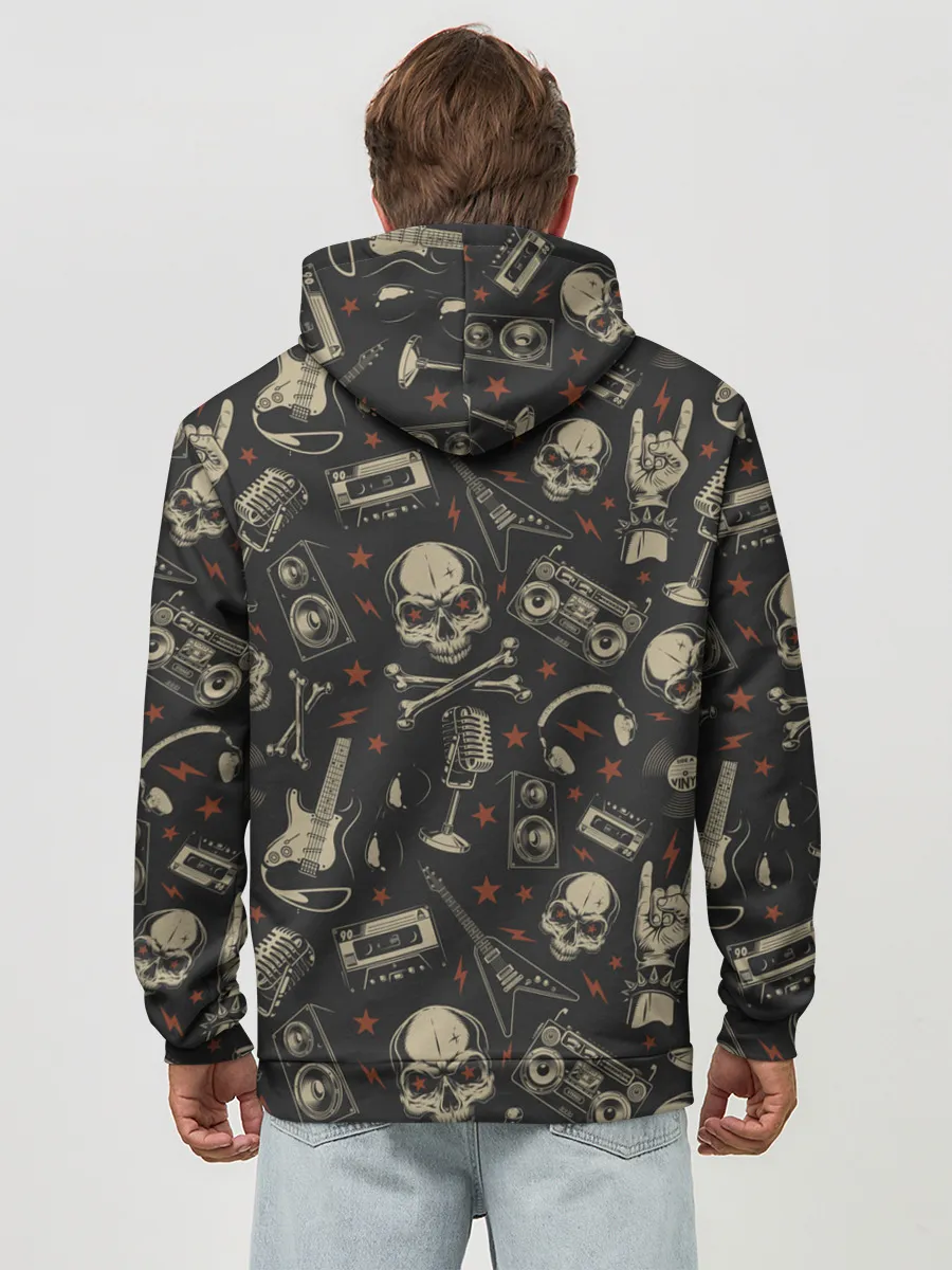 Худи мужской база хлопок / ROCK MUSIC