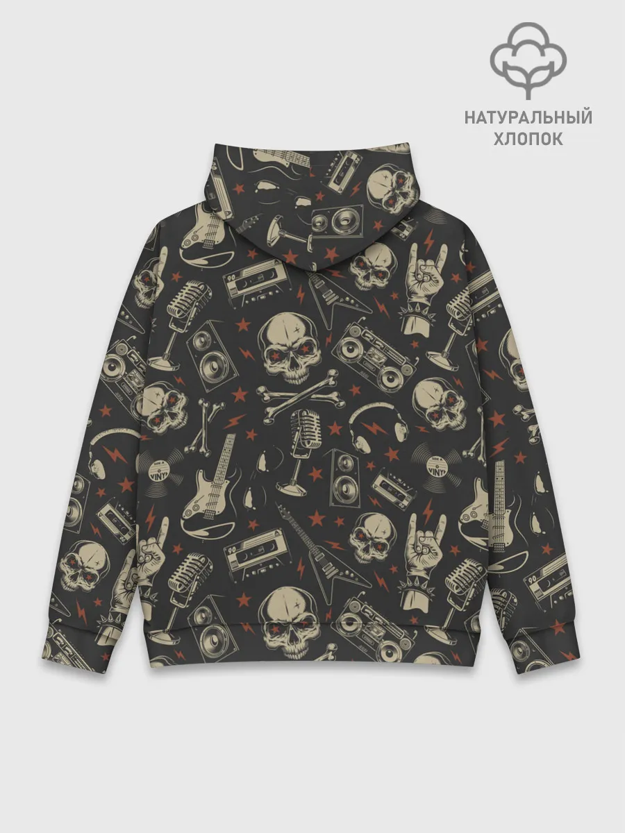 Худи мужской база хлопок / ROCK MUSIC