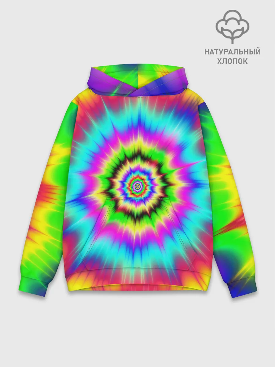 Худи мужской база хлопок / ОПТИЧЕСКИЙ УЗОР