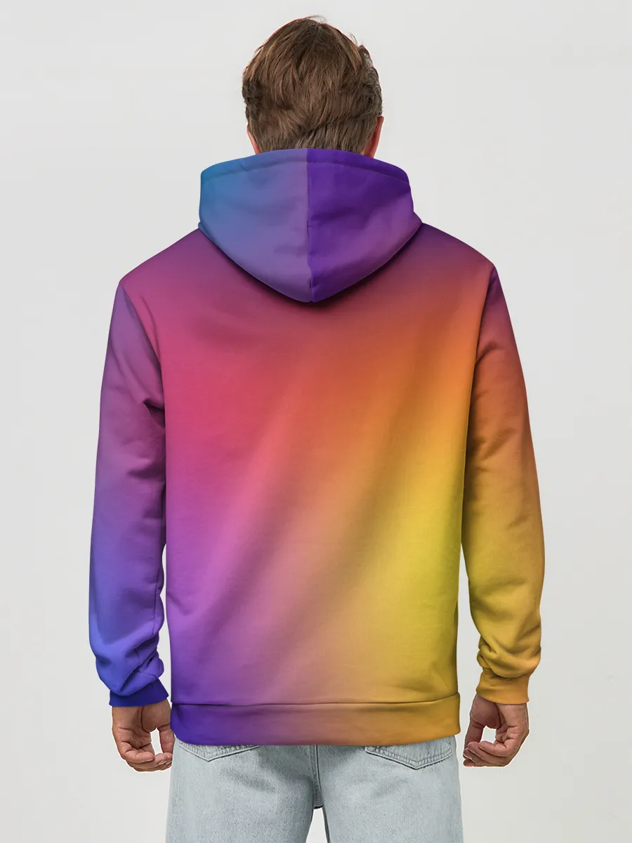 Худи мужской база хлопок / Abstract gradient colors