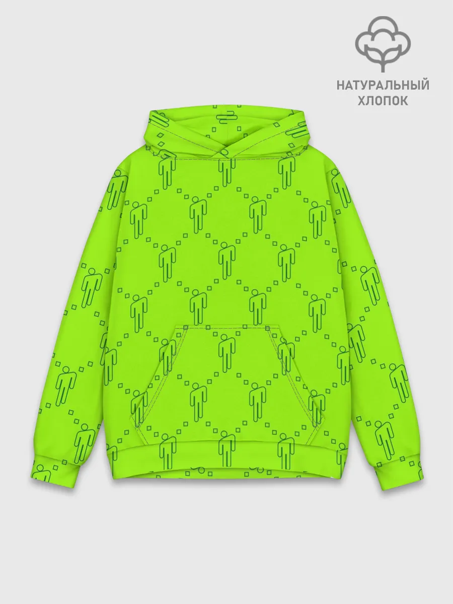 Худи мужской база хлопок / Billie Eilish pattern