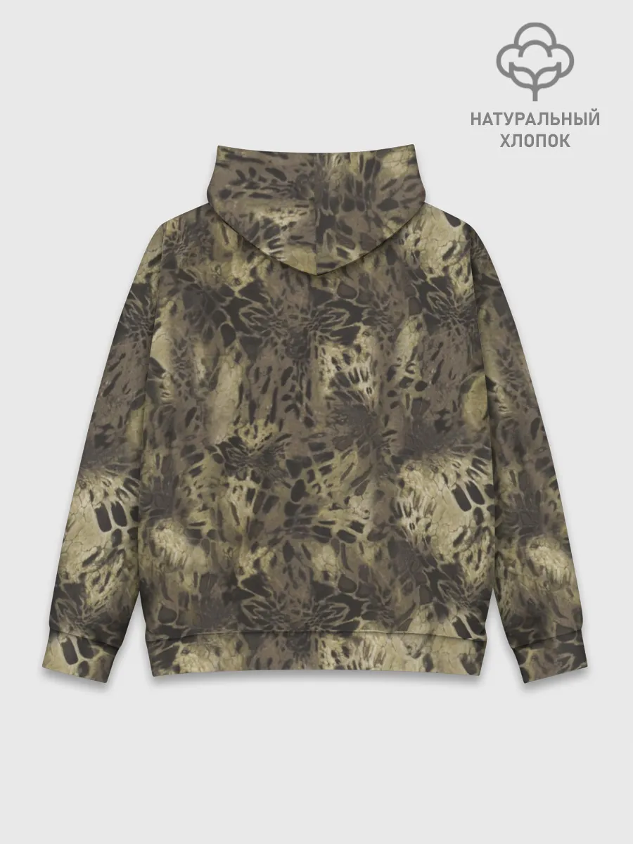 Худи мужской база хлопок / Камуфляж Prym1 Woodlands Camo