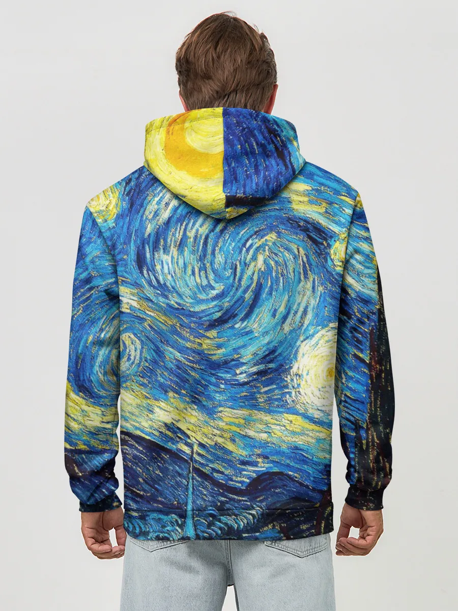 Худи мужской база хлопок / Марла на картине Ван Гога
