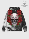 Худи мужской база хлопок / Skull and Roses