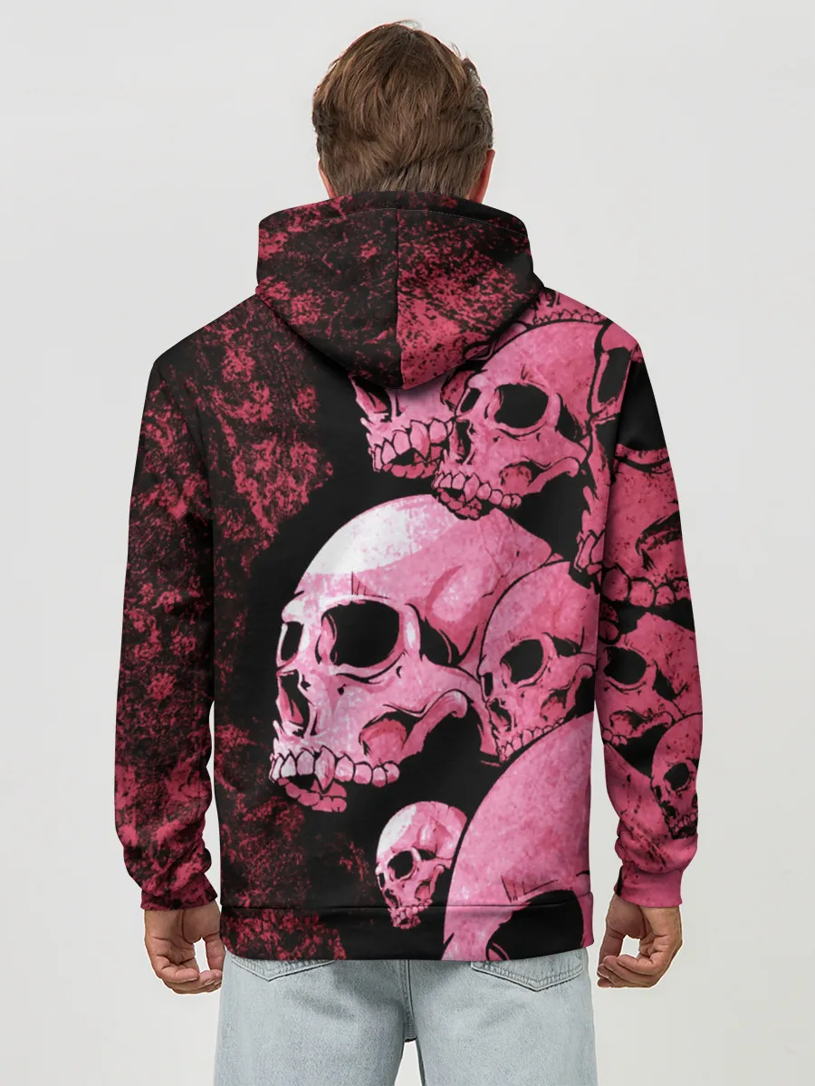 Худи мужской база хлопок / ЧЕРЕПА