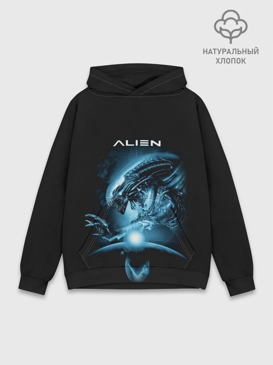 Худи мужской база хлопок / ALIEN