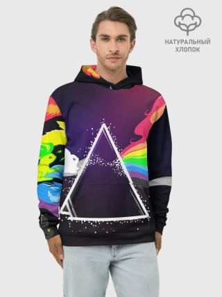 Худи мужской база хлопок / PINK FLOYD