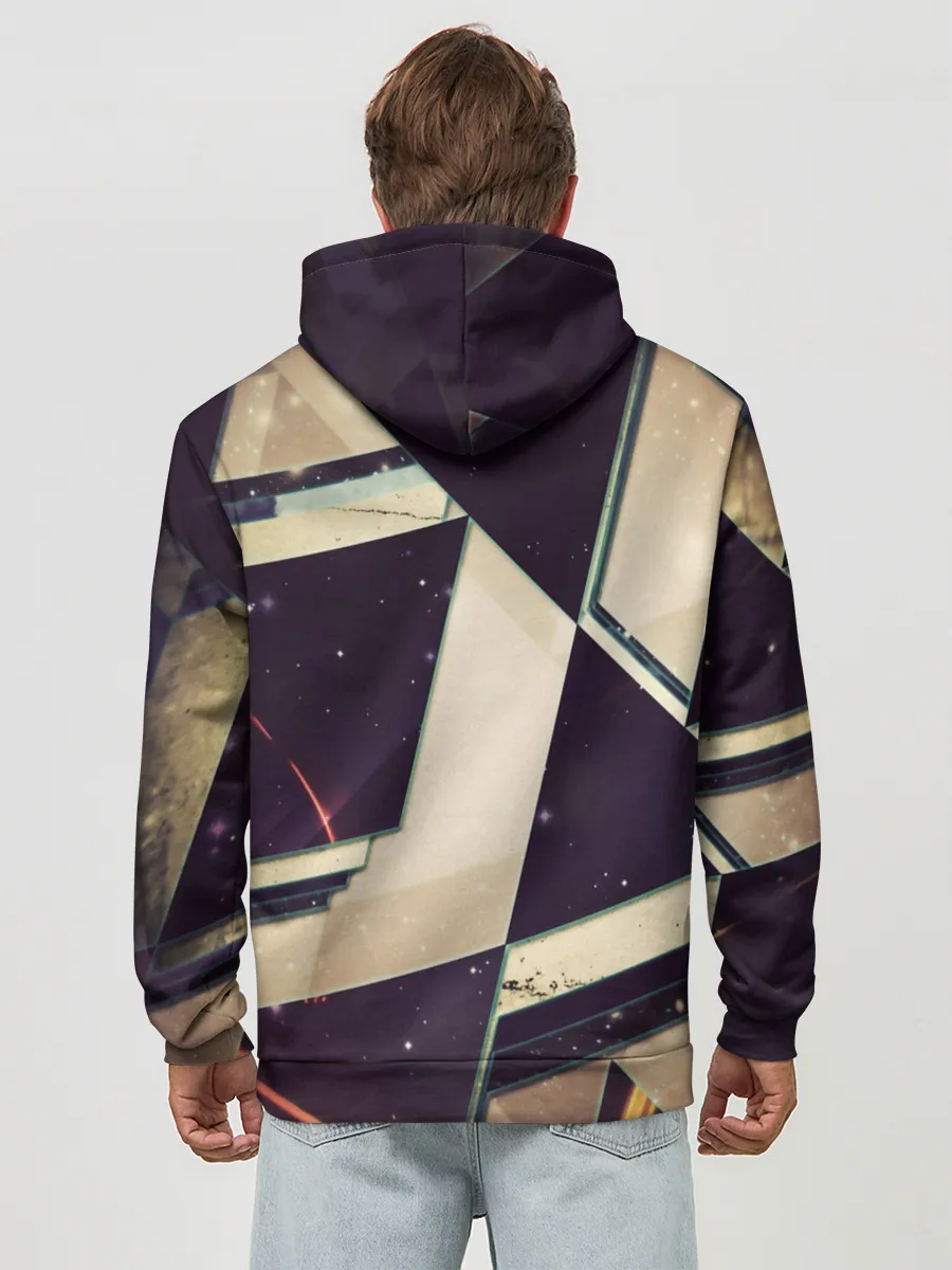 Худи мужской база хлопок / АБСТРАКЦИЯ КОСМОС