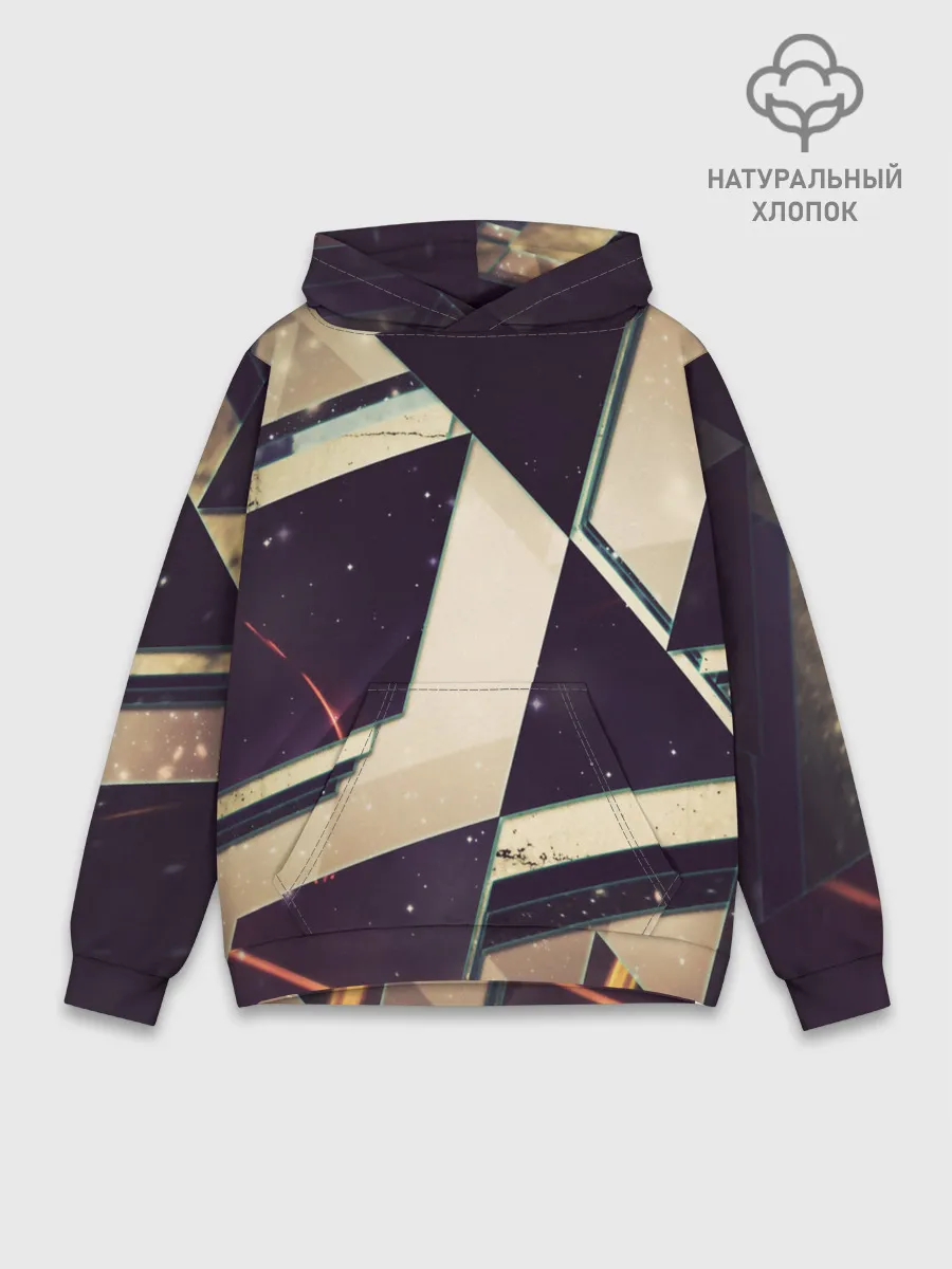 Худи мужской база хлопок / АБСТРАКЦИЯ КОСМОС